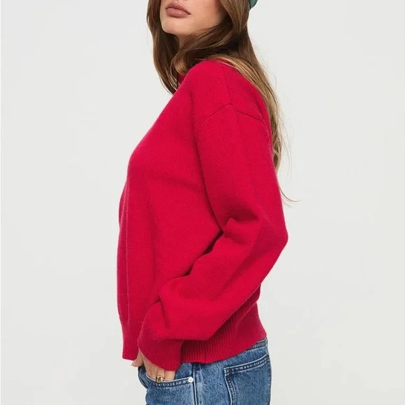 Princess Polly Red Sweater - Picture 3 of 5